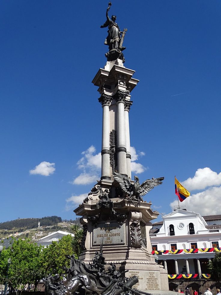 Independence Plaza in Quito historic center